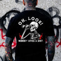 Oh Look! Nobady Gives A Sarcastic Skull Printing Personalized Cool And Interesti