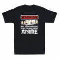 Warning May Spontaneously Start Talking About Anime Kawaii Otaku Men's T-Shirt