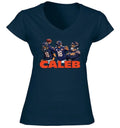 Caleb Williams Collage Bears LADIES V-Neck Shirt T-Shirt
