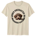 Easily Distracted Spanish Water Dogs Mens TShirt Womens Tee Graphic Unisex