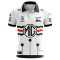 NRL South Sydney Rabbitohs Custom Name Number 2025 ANZAC Jersey Polo Shirt