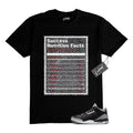 3 Cement Fire Red Cement Grey Elephant Print White Black T Shirt to Match SUCC