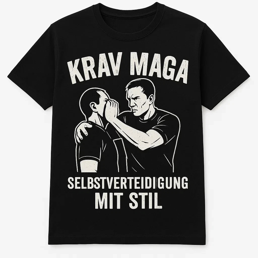 Krav Maga T-Shirt - Self Defense with Style, Martial Arts Theme, Gift Idea