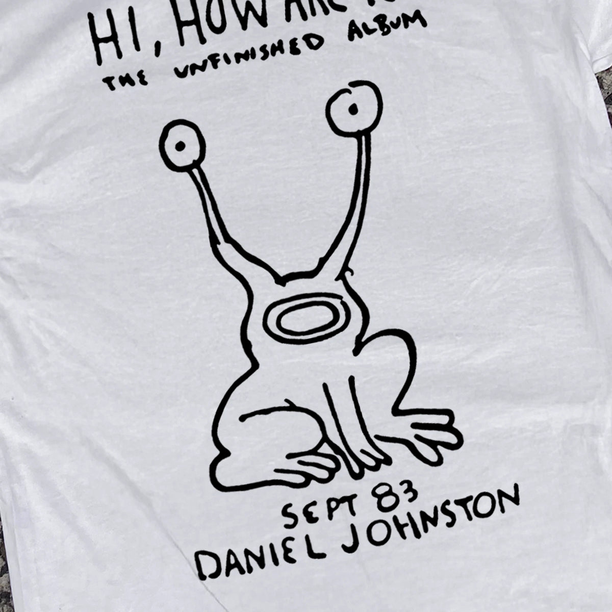Daniel Johnston 'Hi, How Are You?' Classic T-Shirt White XL