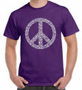 Paix Symbole Cnd Homme T-Shirt - Hippie Festival Politique Anti Guerre