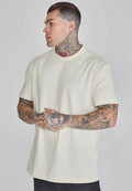 SikSilk Mens Beige Oversized T-Shirt Medium