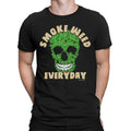 Smoke WEED Everyday  Mens T-Shirt Cannabis Skull Marijuana Gift Funny