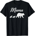 Mama Bear T Shirt With Two Cubs Twin Mom Mother_s Day Gift T-Shirt