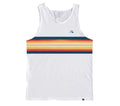Quiksilver Men's Striped Sleeveless Cotton Knit Logo Tee Shirt