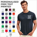 Personalised Custom Printed Fruit of the Loom Mens Iconic T-Shirt Tee Shirt TOP