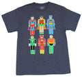 Justice League DC Adult New T-Shirt - Super Simple Team Pic