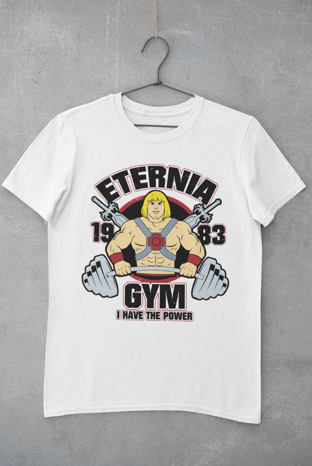Retro Cartoon T Shirt Eternia Gym Man He 80s Throwback Greyskull Gift Idea