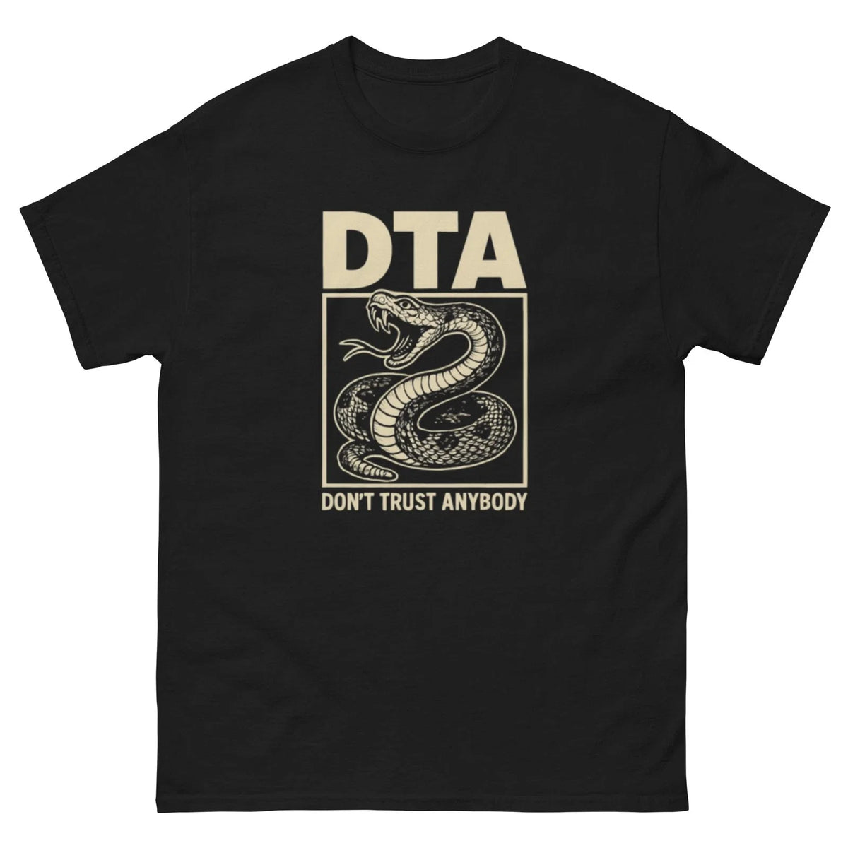 DTA Don't Trust Anybody Unisex Heavy Cotton Tee shirt, Texas Rattlesnake Tee