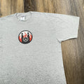 Vintage Jesus Shirt Mens XL Gray Friends Dont Let Friends Go To Hell Solid Light