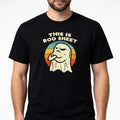 Gildan This Is Boo Sheet Heavy Cotton Black T Shirt Ghost Retro Size L