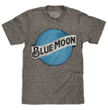 Blue Moon Color Logo Mens T Shirt Gray