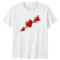 Heart Arrow Valentines Day Mens T-Shirt Womens Tee Graphic Unisex Top