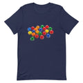 Trendy T-shirt with Vibrant Geometric Pattern