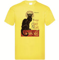 Le Chat Noir T Shirt Retro Paris Nightclub Poster Cabaret Moulin Rouge New S016