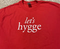 Let's Hygge Simple Design Red T-Shirt L Danish Cotton Poly blend Museum Denmark
