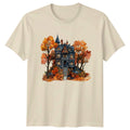 Vintage Victorian Autumn House T-Shirt Gothic Architecture Gift For Him And Her