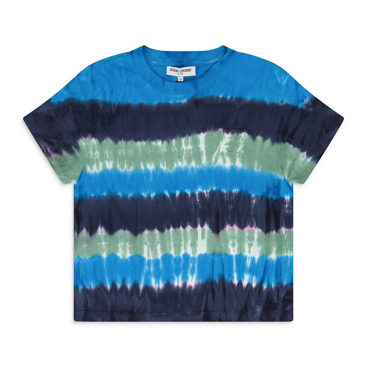Opening Ceremony Multicolor Tie Dye Mini Box Logo T-Shirt SIZE S $110