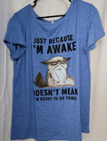 Blue Sarcastic Shirt Size Xl