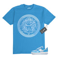 Air Force 1 Psychic Blue University Patent White LV8 T Shirt to Match CLP