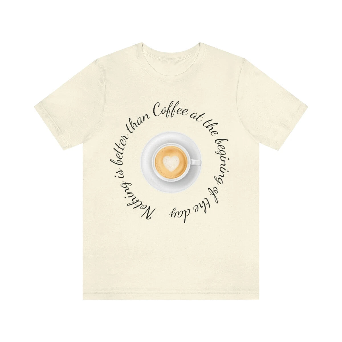 Cool shirt with cup of coffee