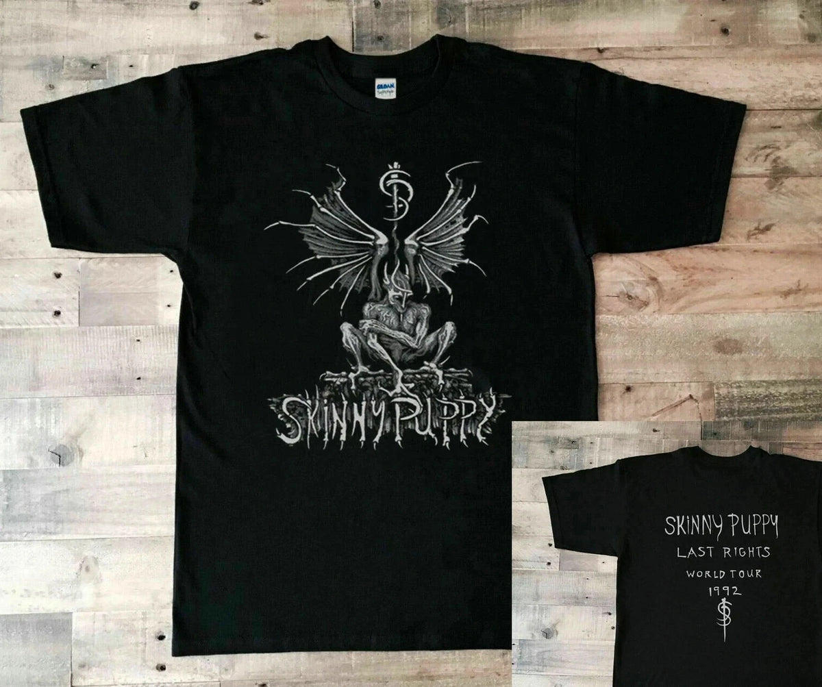 Vintage 1992 Skinny Puppy The Last Rights World Tour T-Shirt, 90s Skinny Puppy B