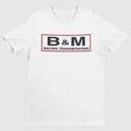 B&M Hydro-Stick Transmisson (654A) T-Shirts, White 100%Cotton.