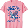 Tea Bagging England Since 1773 Patriotic Eagle 4th of July T-Shirt