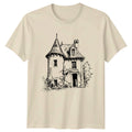 Old Victorian Gothic House Architectural T-Shirt Sketch Art Building