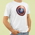 Captain America Shield Defend Your Style with this Superhero Emblem T-Shirt