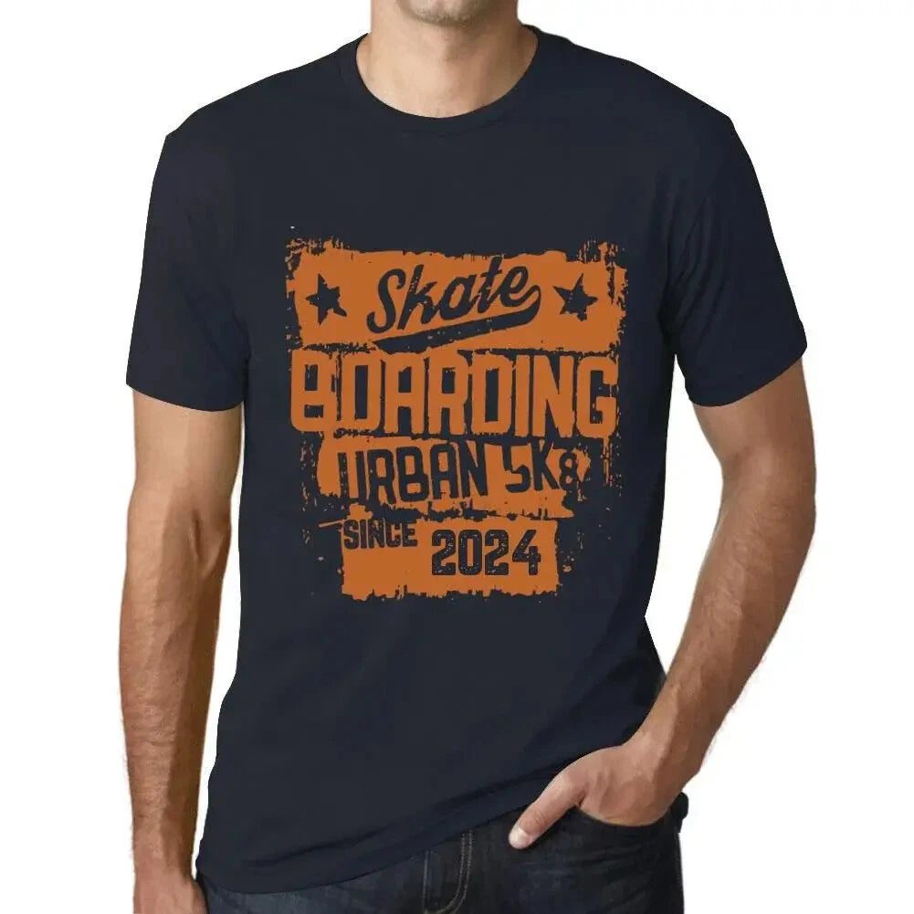 Men's Graphic T-Shirt Urban Skateboard Since 2024 Eco-Friendly Limited Edition