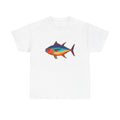 Unisex Adult T Shirt Bluefin Tuna Fish Pop Art Nautical Beach
