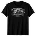 I Fix Stuff Mens T Shirt Funny Plumber Electrician Mechanic Graphic Tee