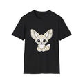 Fennec Fox Cute Cartoon Kawaii Black Tee Anime Graphic T-Shirt