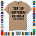 Custom Personalised Men's Printed T-SHIRT- XS-5XL Any Name Text Logo Photo Gift