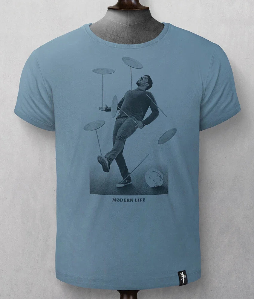 Dirty Velvet - 100% Organic Cotton 'Spinning Plates' T-shirt (3XL ONLY)