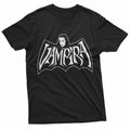 Gothic Bat Wing Crest Lady Retro Horror Art T-Shirt