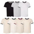Next Level Men's S-3XL Ultra Soft Cotton Ringer T-Shirt, Basic Crewneck Tee