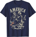 George Washington Lincoln Playing Guitar Abe Lincoln 250th Unisex T-Shirt