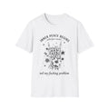 Inner Peace Skull floral illustration T-Shirt | Funny Sarcastic Tee