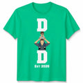 Personalized Embroidered Dad Mens T Shirt Custom Father Photo Graphic Tee