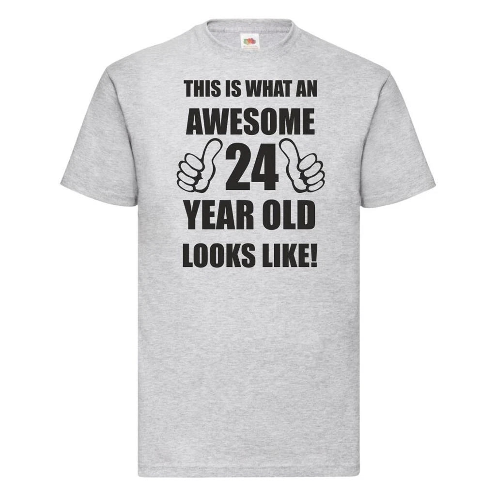 24th 24 Years Old Twenty Fourth Birthday  Presents Mens Funny Awesome T-Shirt