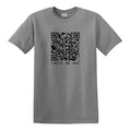 CUSTOM PERSONALIZED CUSTOMIZED QR CODE CHECK ME OUT TEXT TEE T-SHIRT