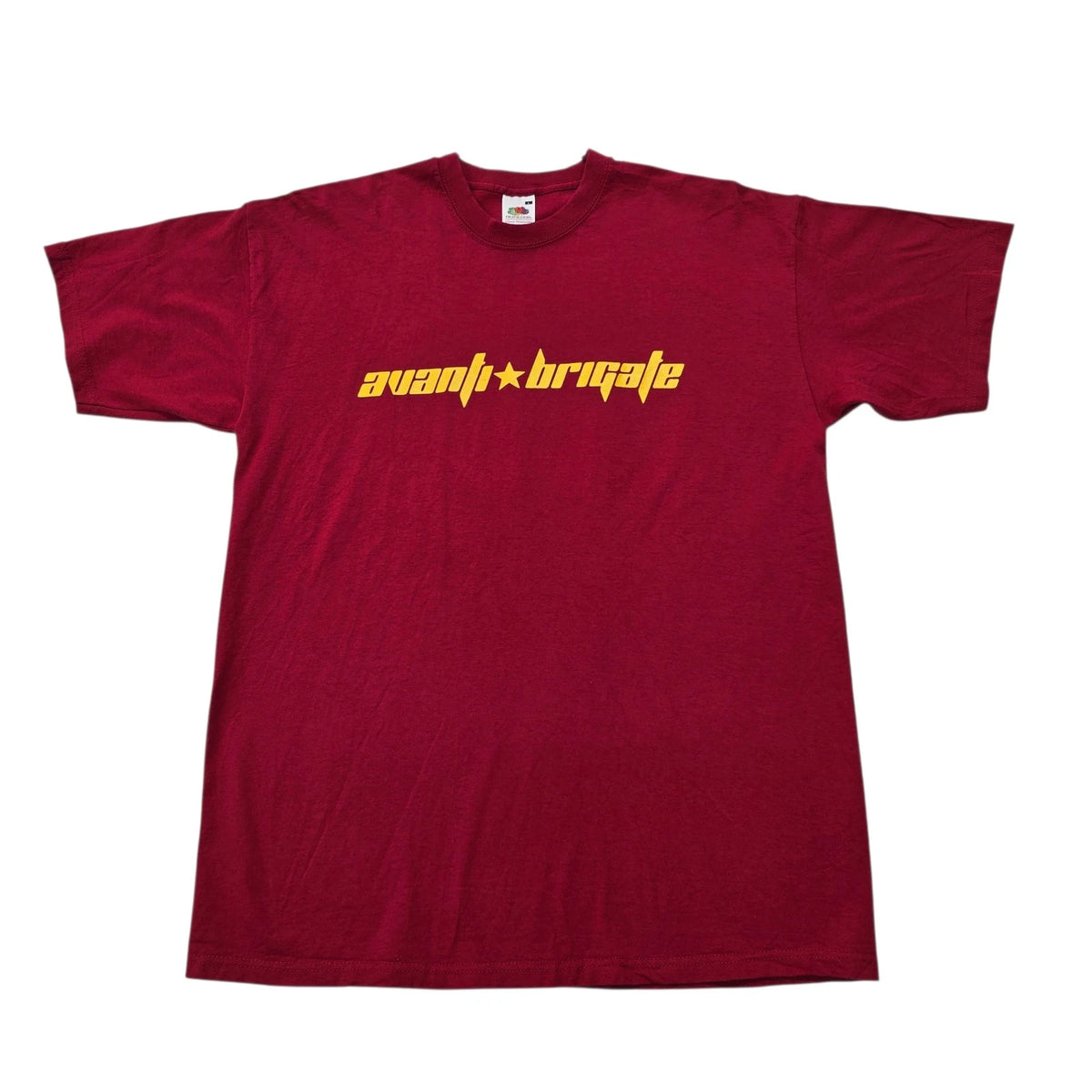 Fruit of the Loom Men Burgundy Wine Graphic Tee Size L Classic Valueweight