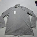 new Croft & Barrow Turtleneck Mens Large Gray Easy Care Extra Soft