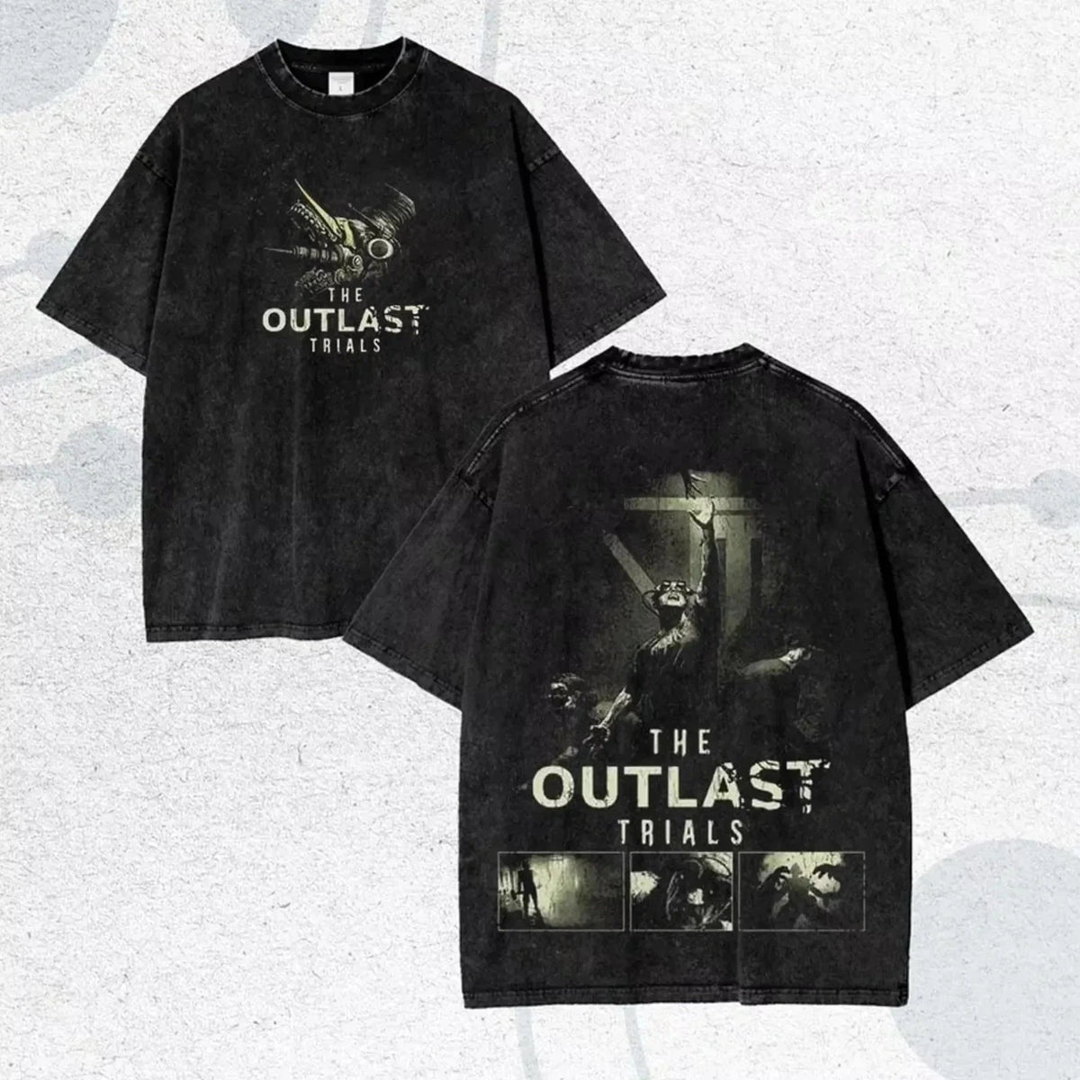 Outlast T-Shirt Video Game Tees Unisex Washed Cotton Tees The Outlast Trials